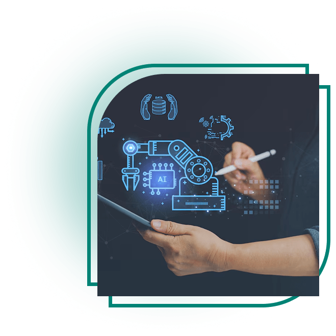 A coder is working on providing custom technology solutions